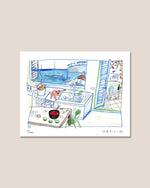 "Cocina Mediterránea" - Javier Mariscal Print