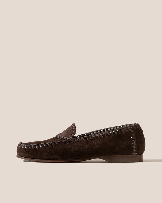 SASTRE SUEDE - Men's Braided Seams Slip-on Loafer